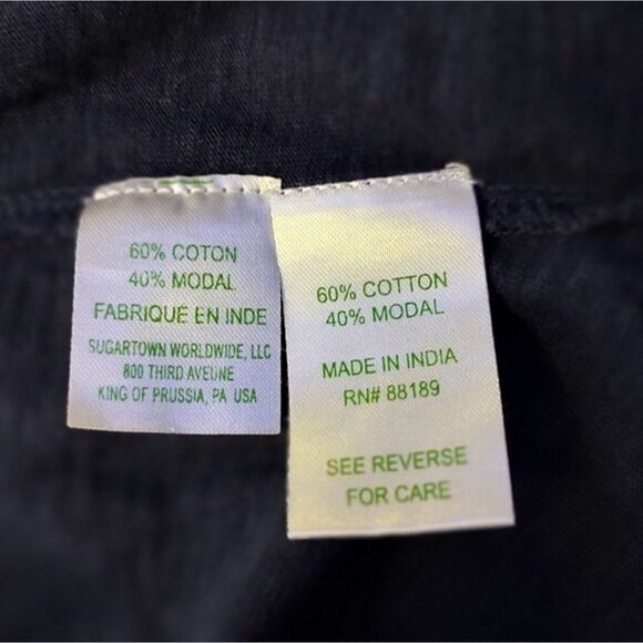 LILLY Pulitzer women's navy blue cotton modal round neck 3/4 sleeve dress Sz S - Picture 7 of 8